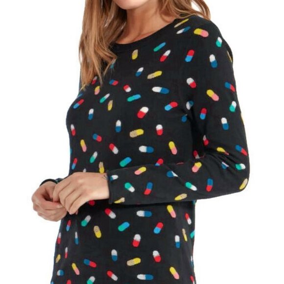 Replica Los Angeles Black Sweater Crew Slim Novelty Chill Pill M - Picture 12 of 12